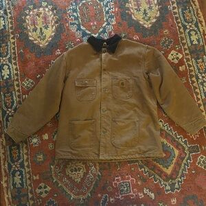 Carhartt Tan Jacket with Black Collar